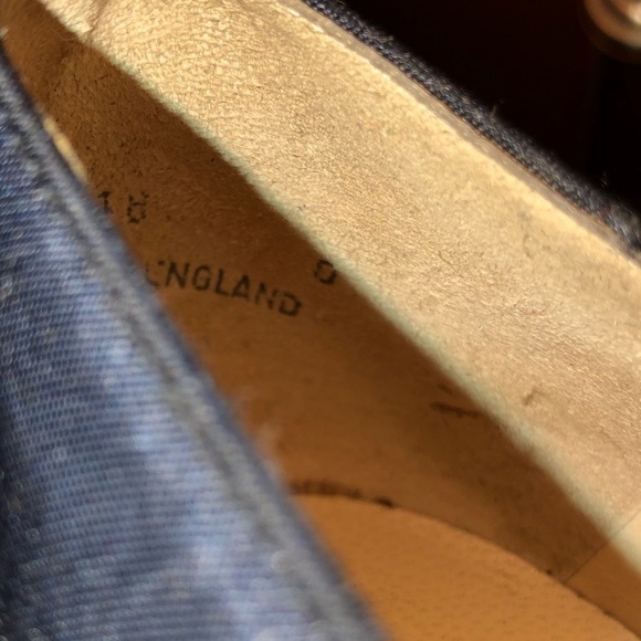 BALLY Navy Almond Toe Navy Blue Flat Shoes Sz 9 - Picture 8 of 8